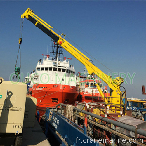 1T30M grue sur pied télescopique à flèche marine personnalisée